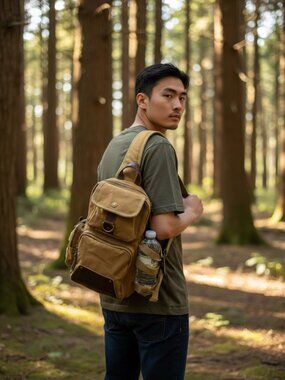 OMAYA CANVAS SINGLE STRAP DAYPACK